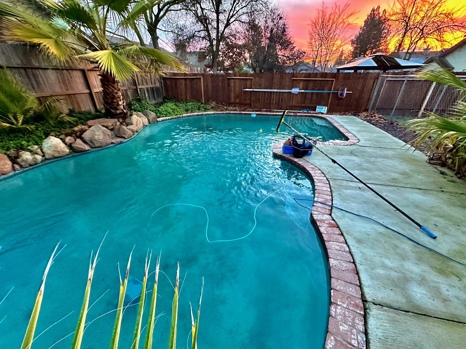 DIY pool-maintenance tools for removing leaves and caring for water